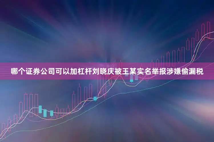 哪个证券公司可以加杠杆刘晓庆被王某实名举报涉嫌偷漏税
