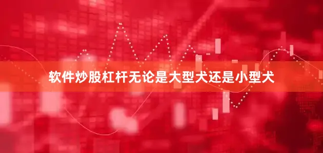 软件炒股杠杆无论是大型犬还是小型犬