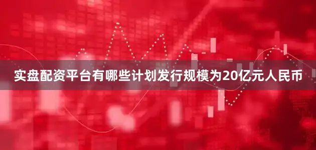 实盘配资平台有哪些计划发行规模为20亿元人民币