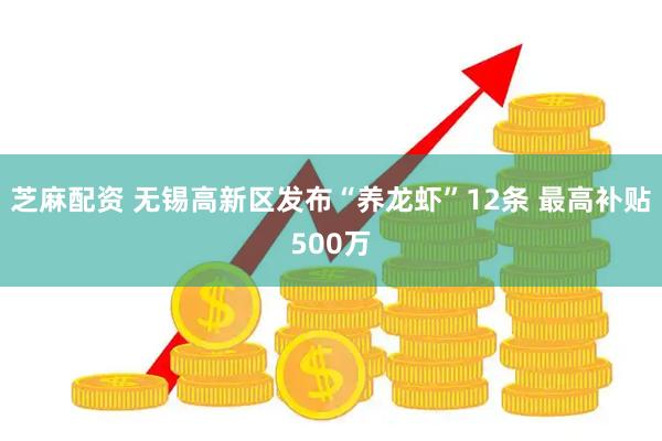 芝麻配资 无锡高新区发布“养龙虾”12条 最高补贴500万