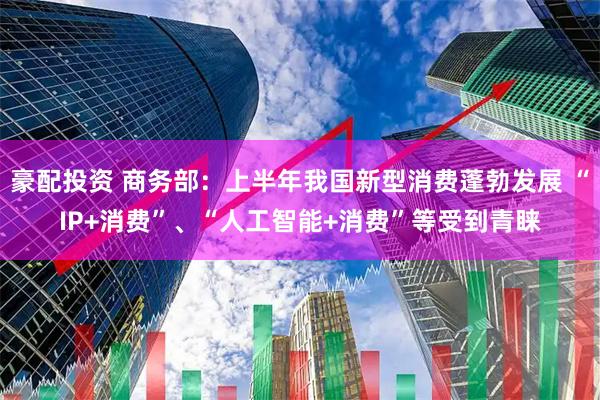 豪配投资 商务部：上半年我国新型消费蓬勃发展 “IP+消费”、“人工智能+消费”等受到青睐